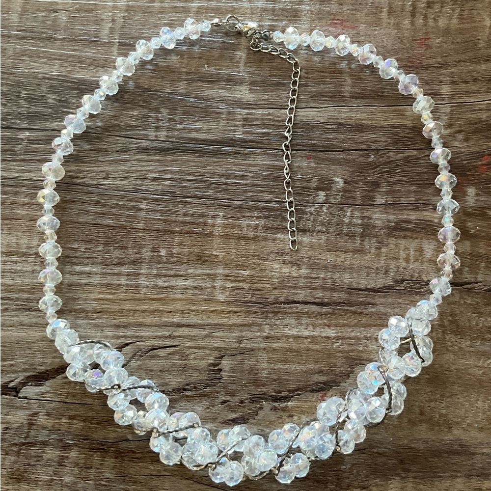 Elegant Crystal Glass Necklace